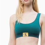 Sportovní podprsenka QF4918E-ZAY zelená – Calvin Klein
