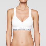 Podprsenka sportovní Bralette Modern Cotton QF1654E100 bílá – Calvin Klein